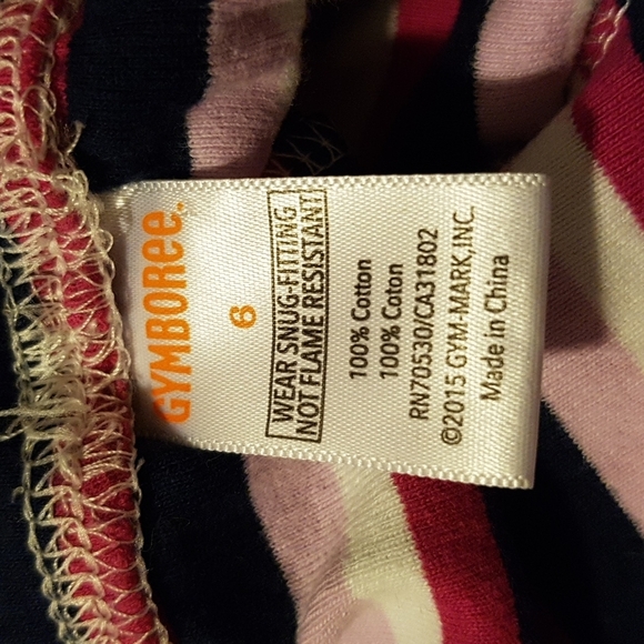 Gymboree striped pj bottoms only size 6 - Picture 2 of 2